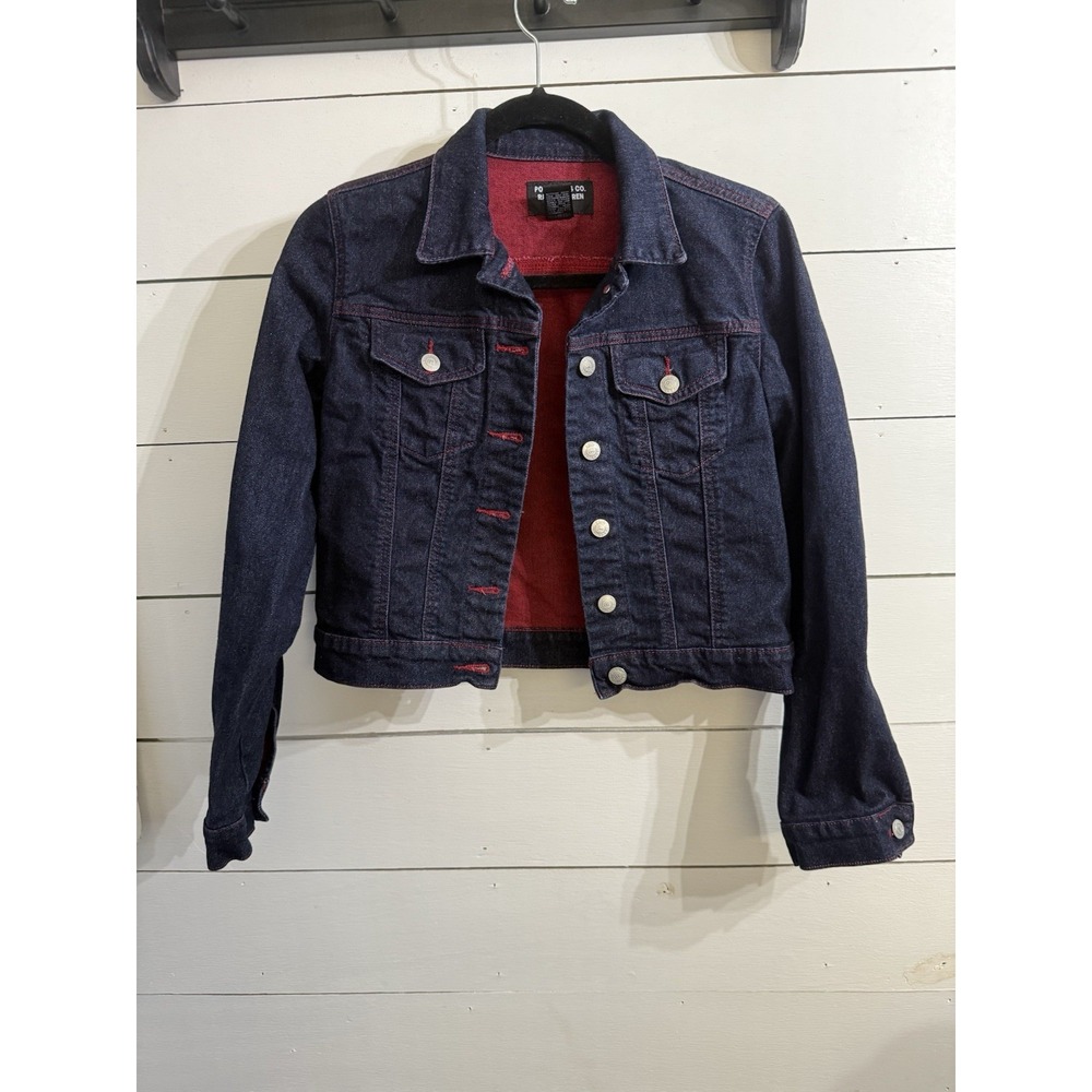 Vintage RALPH LAUREN POLO JEANS CO. Dark Wash Denim Jean Jacket Women's Small